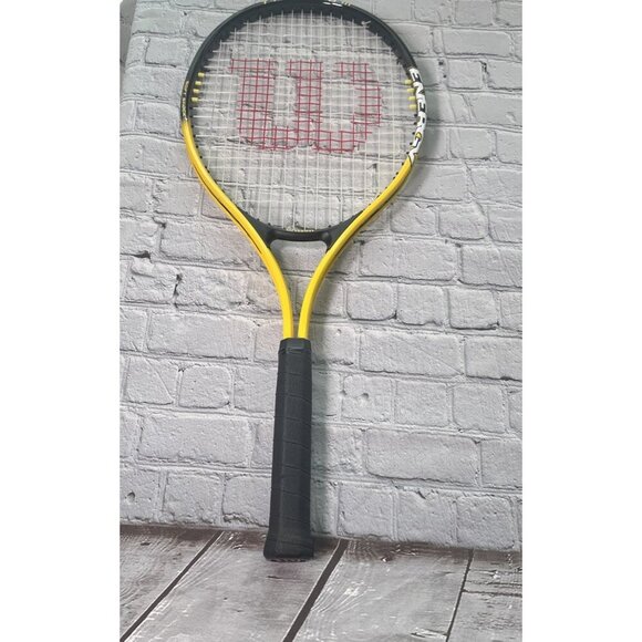 Wilson Match Point Energy Soft W 3 Titanium3 Tennis Racket Yellow Black - Picture 1 of 12